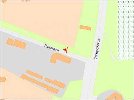 Billboard B in Dnipro (Dnipropetrovsk), 3х6  Panikahi st. - Zaporozskoe sosse, iz centra scheme