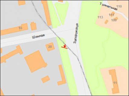 Backlight A in Dnipro (Dnipropetrovsk), 4х8  Zaporozskoe sosse, 26 - Sinnaa st. scheme