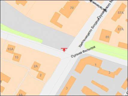 Prismatron, Prism A in Dnipro (Dnipropetrovsk), 3х6  Bogdana Hmel'nickogo av. - Orlyka av., v centr - 218166 scheme