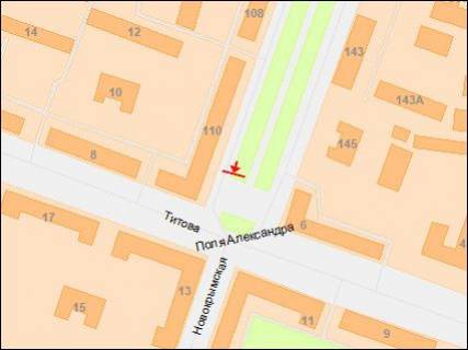 Prismatron, Prism Р/П in Dnipro (Dnipropetrovsk), 3х6  Pola av. - Titova st., iz centra - 218238 scheme
