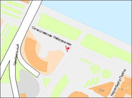 Prismatron, Prism A in Dnipro (Dnipropetrovsk), 3х6  Siceslavskaa Nabereznaa st. - Kocubinskogo st., vozle cirka, v centr - 218181 scheme