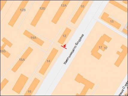 Billboard A in Dnipro (Dnipropetrovsk), 3х6  Bogdana Hmel'nickogo av., 12 scheme