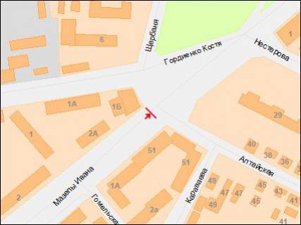 Prismatron, Prism Р/П in Dnipro (Dnipropetrovsk), 3х6  Mazepy av., 51 - Gordienka st., v centr - 218198 scheme