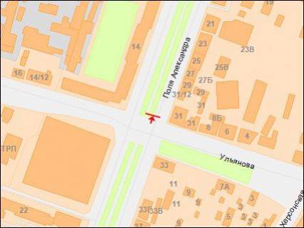 Prismatron, Prism Р/П in Dnipro (Dnipropetrovsk), 3х6  Pola av. - Ul'anova st., v centr - 218212 scheme