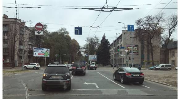 Billboard A in Dnipro (Dnipropetrovsk), 3х6  Puskina av. - Smidta st. Photo 1