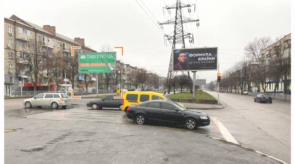 Billboard Р/П in Dnipro (Dnipropetrovsk), 3,2х6,2  Pola av. - Stromcova st., iz centra Photo 1