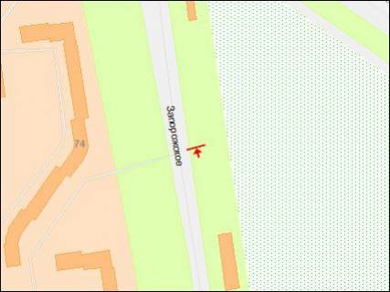 Prismatron, Prism A in Dnipro (Dnipropetrovsk), 3х6  Zaporozskoe sosse, 53b, prizmatron v"ezd v gorod - 218283 scheme