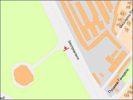 Billboard A in Dnipro (Dnipropetrovsk), 3х6  Zaporozskoe sosse, vozle parka "40-letia Osvobozdenia Dnepra", iz centra scheme