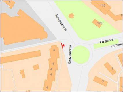 Backlight A in Dnipro (Dnipropetrovsk), 4х8  Gagarina av. - Zaporozskoe sosse scheme