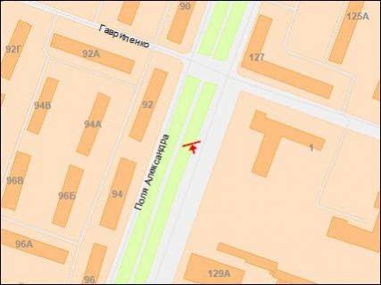 Billboard Р/П in Dnipro (Dnipropetrovsk), 3х6  Pola av., 129 scheme