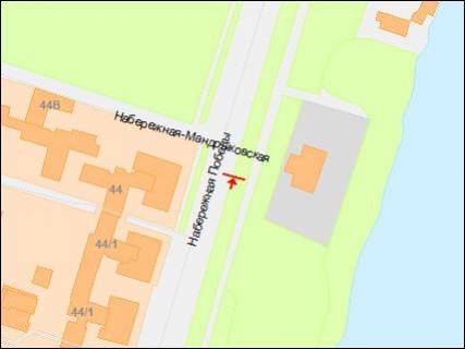 Prismatron, Prism A in Dnipro (Dnipropetrovsk), 3х6  Nabereznaa Pobedy st., 44, naprotiv, v centr - 218275 scheme