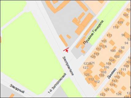 Prismatron, Prism A in Dnipro (Dnipropetrovsk), 3х6  Zaporozskoe sosse - Generala  Puskina st., v storonu Hmel'nickogo av. - 218196 scheme