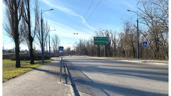 Billboard A in Dnipro (Dnipropetrovsk), 3х6  Slobozanskij av., v"ezd s Malinovskogo st., vozle supermarketa "Fozzy", iz centra Photo 1