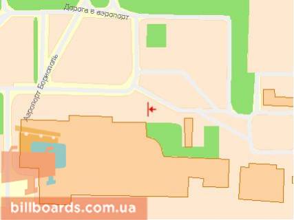 Citylight A in Boryspil, 1,2х1,8  Aeroport Borispol' doroga. Vozle terminala "B" scheme