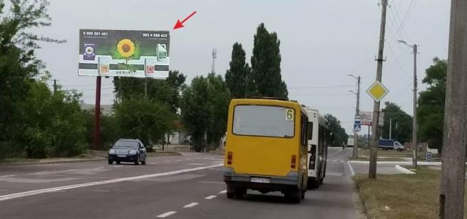 Billboard B in Kropyvnytskyi (Kirovograd), 3х6  ul Holodnoarskaa vyezd na Kiev Photo 1