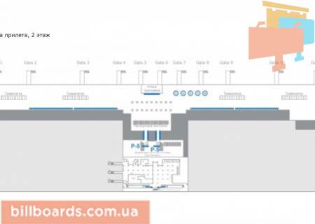 Non-Standard  in Boryspil, 8,3х3,03 м  Brendirovanie stekla nad spuskom v zal bagaza  (paket iz 2-h st.) scheme