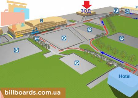 Non-Standard  in Boryspil, Размер
: 70 кв.м.  Brendirovanie steklannoj poverhnosti fasada ( so storony perrona) scheme