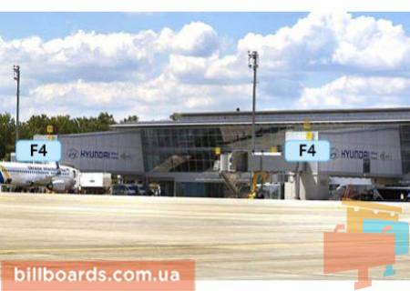 Non-Standard  in Boryspil, 28,2х7,8 м х2  Naruznoe brendirovanie steklanyh gejtov. Rukava (s 2-h storon) (paket iz 11 st.) Photo 1