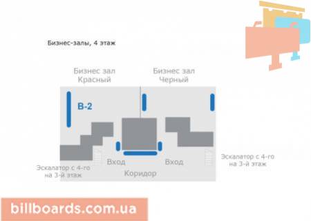 Non-Standard  in Boryspil, 10,76х1,71 м  Bannernaa rastazka v biznes zale (krasnyj, Mastercard) scheme