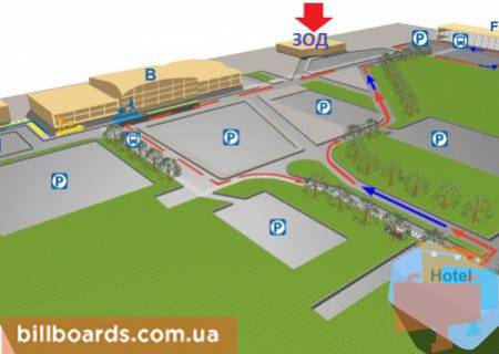 Non-Standard  in Boryspil, Размер
: 1,35х0,9 м  Banner, 2 etaz scheme
