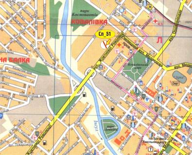 Billboard A in Kropyvnytskyi (Kirovograd), 3х6  st. Vokzal'naa (st. Okt. Revolucii), ATB scheme