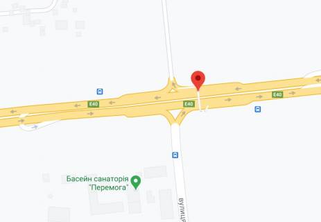 Non-Standard A in Kyiv, 2х16  Brest - Litovs'ke sose. Sostij vid Kieva, zupinka Cajka, drugij povorot na s. Cajku, povorot na Rib. Gosp, napramok- z Kieva scheme