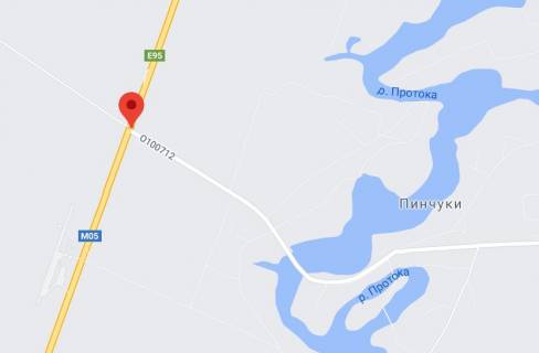 Non-Standard A in Kiev roads, 2х16  M-05 Odes'ka tr. 59+080 (Garant) km vid KPP. Trinadcatij vid Kieva - povorot na s. Pincuki, zupinka, Got.- rest. kompleks Okean, v napramku Kieva scheme