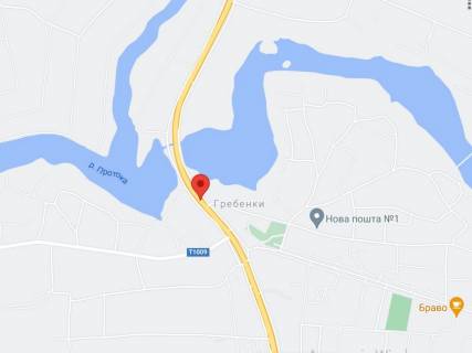 Non-Standard A in Grebinki, 2х16  М-05 Одеська тр. 66+800 км від КПП,Шістнадцятий  від Києва с. Гребінки, зупинка, в напрямку Одеси scheme