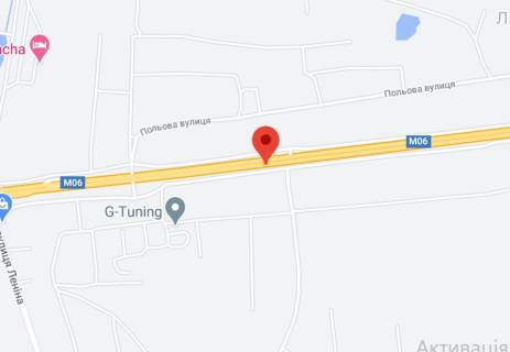 Non-Standard A in Lyubimivka, 2х16  M-06 Zitomirs'ka trasa 34+320 km vid KPP. Odinadcatij vid Kieva, s. Lubimivka (Buzova), zupinka, napramok - v Kiiv scheme
