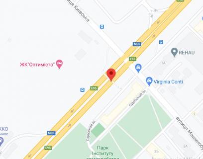 Non-Standard B in Chabani, 2х16  M-05 Odes'ka tr. - 2.2km vid KPP. Drugij vid Kieva - povorot vizd v s. Gatne, BC Rehau, v Kiiv scheme