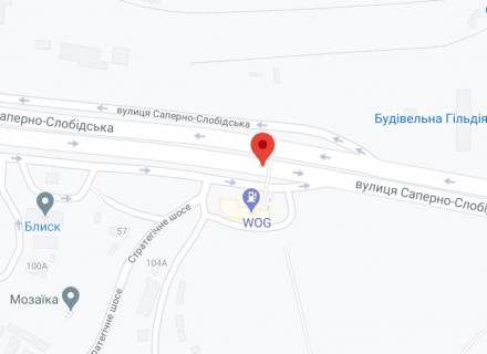 Non-Standard A in Kyiv, 2х8  st. Saperno-Slobids'ka22, naprotiv AZS WOG, v napramku prospektu Bazana scheme