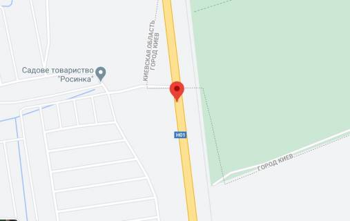 Non-Standard A in Kiev roads, 2х16  N 01 Novo Obuhivs'ka tr.31+430 km vid KPP.Sostij vid Kieva, zupinka Rosinka, z Kieva scheme