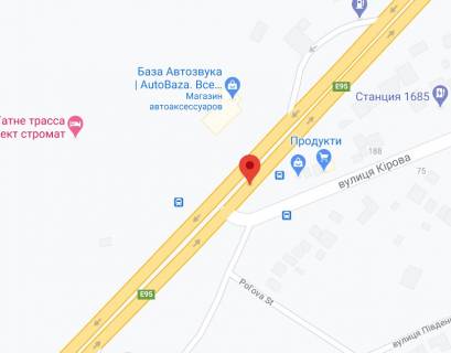 Non-Standard A in Chabani, 2х16  M-05 Odes'ka tr. 16+700 km vid KPP. Tretij vid Kieva - Cabani 1, poruc Got-Restor. kompleks BORS, AZS KLO, svitlofor, zupinka,  v napramku Kieva scheme