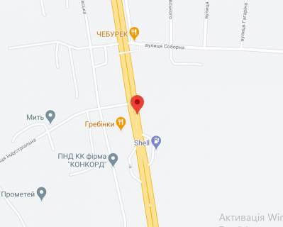 Non-Standard A in Grebinki, 2х16  М-05 Одеська тр. 67+950 км від КПП  Сімнадцятий  від Києва - с. Гребінки, зупинка, ринок Гребінківський, Прометей, АЗС Shell, в напрямку Києва scheme