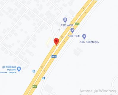 Non-Standard A in Vita-Poshtova, 2х16  М-05 Одеська тр. - 6км від КПП.Четвертий  від Києва - с. Віта-Поштова, с.Круглик, зупинка, заправка WOG Магазин Днипро М з Києва scheme
