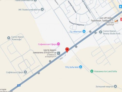 Video Billboard B in Sofiivska Borshchagivka, 3х6  с. СофіЇвська Борщагівка траса  Київ - Бишів  вул. Соборна  (АЗС , Сільпо, Автомийка) - 620418 scheme