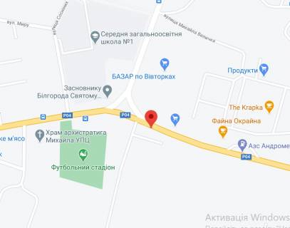 Billboard A in Bilogorodka, 3х6  с. Білогородка, вул. Володимирівська (біля ринку) scheme