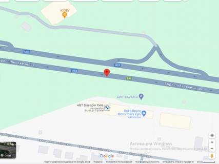 Billboard A in Mountain, 3х6  Borispil's'ke sose radom  AVT Bovaria, napramok v Borispil' scheme