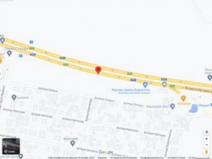 Billboard B in Shchaslive, 3х6  Borispil's'ke sose, 25+090  pisla Kerher Centr, Dnipro-M napramok v Kiiv scheme