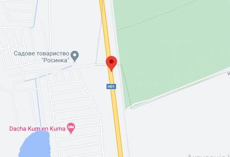 Non-Standard A in Kiev roads, 2х16  N 01 Novo Obuhivs'ka tr. 31+430 km vid KPP.Sostij vid Kieva, zupinka Rosinka, v Kiiv scheme