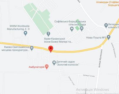 Billboard A in Sofiivska Borshchagivka, 3х6  s. Sofiivs'ka Borsagivka trasa Kiiv - Bisiv (Kofejna) scheme