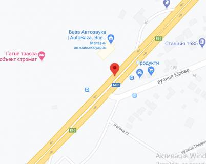 Non-Standard A in Chabani, 2х16  M-05 Odes'ka tr.16+700 km vid KPP. Tretij vid Kieva - Cabani 1, poruc AZS Marshal, 100m do AZS KLO, svitlofor, zupinka, napramok ruhu z Kieva scheme