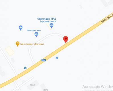Billboard B in Svyatopetrivske, 3х6  s. SofiIvs'ka Borsagivka st. Soborna, 140, zupinka ZK Evropejka vizd  do magazinu Sil'po scheme
