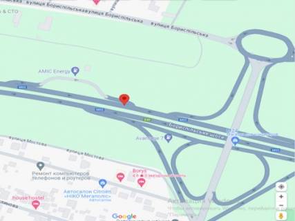 Billboard A in Mountain, 3х6  Borispil's'ke sose,   pered AZS U.GO  v napramku Kieva scheme