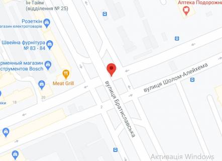 Non-Standard A in Kyiv, 2х8  st. Bratislavs'kaSolom Alejhema v napramku rinku Unosti scheme