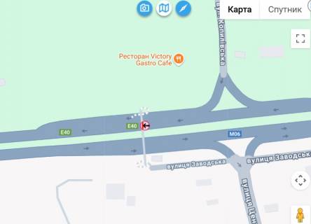 Non-Standard A in Kopiliv, 2х16  М-06 Житомирська траса 46+370 км від КПП. Пятнадцятий від Києва, с. Копилів, поворот на с. Маковище - зупинка, напрямок - з Києва scheme