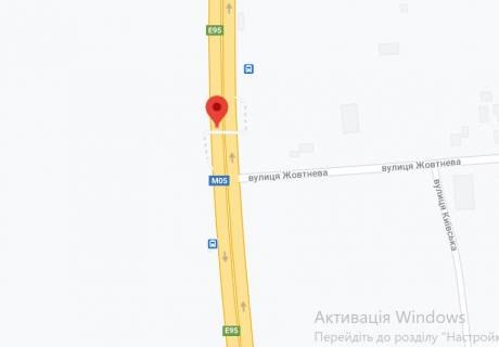 Non-Standard A in Kiev roads, 2х16  M-05 Odes'ka tr. 49+200 km (Garant) km vid KPP. Odinadcatij vid Kieva - AgroMarket, opt. Baza Sparza, zupinka, z Kieva scheme