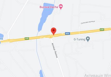 Non-Standard A in Kyiv M-06 Zitomirs'ka trasa 35+050 km vid KPP. Dvanadcatij vid Kieva, s. Buzova, zupinka, napramok - z Kieva scheme