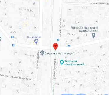 Billboard A in Boyarka, 3х6  m. Boarka ZD pereizd. scheme