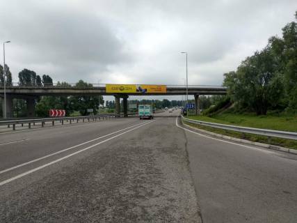 Non-Standard A in Kiev roads, 2х16  М-05 Одеська тр. 44+450 км (Гарант) км від КПП. Одинадцятий  від Києва - Транспортна розвязка, поворот на с. Васильків, м. Фастів, Гот.-рест. комплекс Мисливець, зупинка, з Києва Photo 1